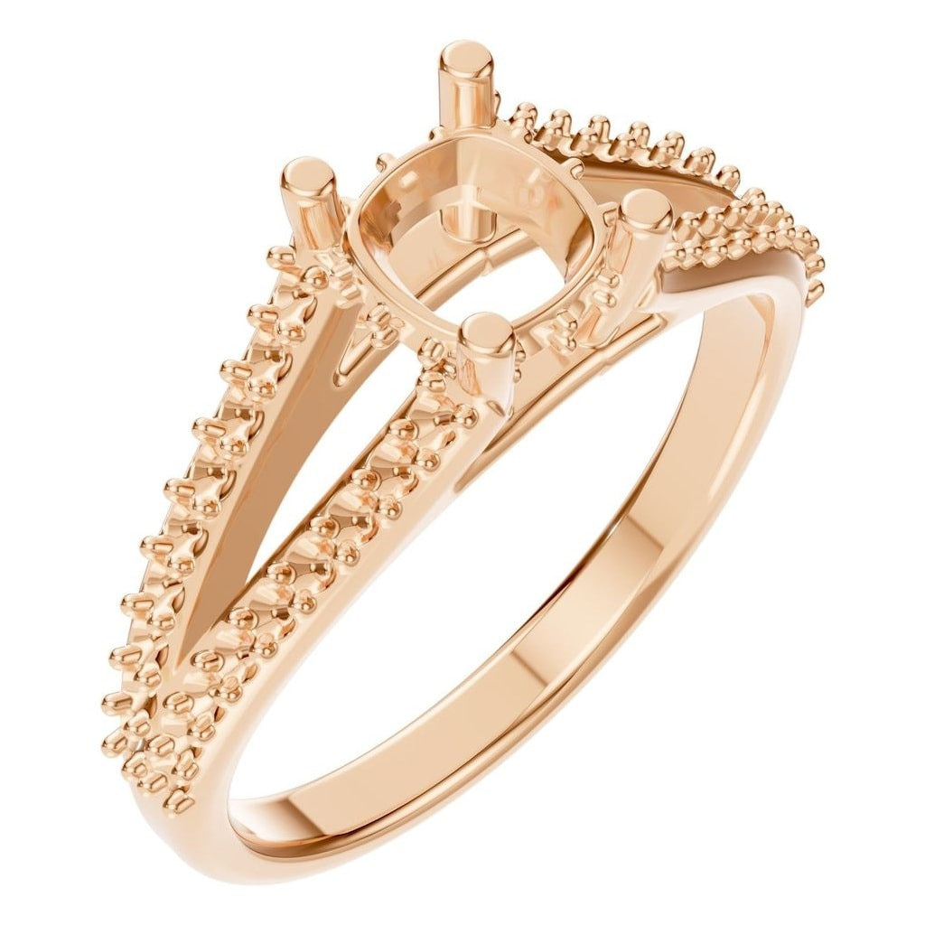 RI-7236 Rose Gold Ring UNSET - Main View