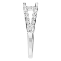 RI-7236 White Gold Ring UNSET - Side View