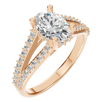 RI-7236 Rose Gold Ring SET - Main View
