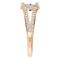 RI-7236 Rose Gold Ring SET - Side View