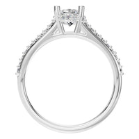 RI-7236 White Gold Ring SET - Top View