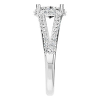 RI-7236 White Gold Ring SET - Side View