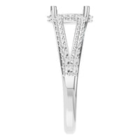 RI-7236 White Gold Ring UNSET - Side View