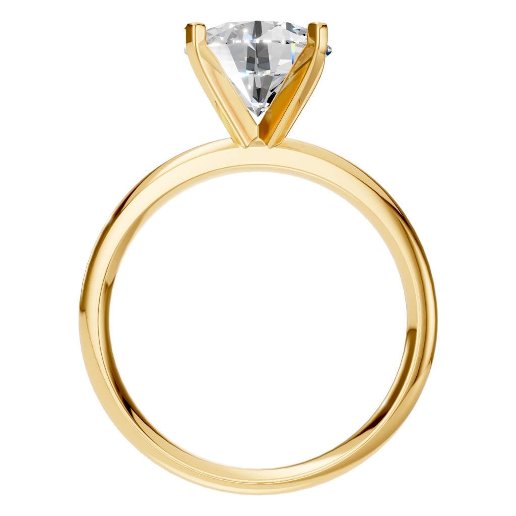 RI-7288 Yellow Gold Ring SET - Top View