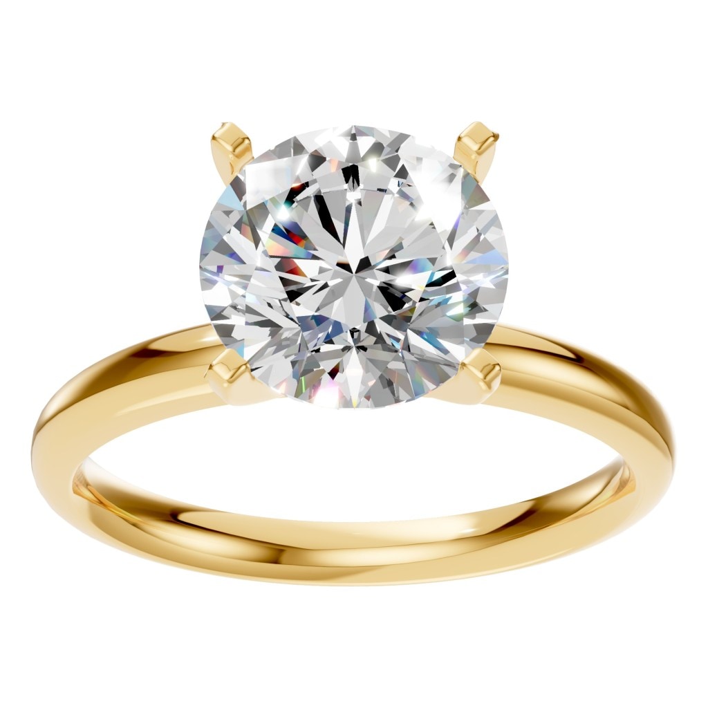 RI-7288 Yellow Gold Ring SET - Front View