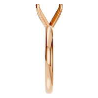 RI-7288 Rose Gold Ring UNSET - Side View