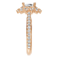 RI-7577 Rose Gold Ring SET - Side View