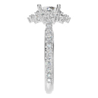 RI-7577 White Gold Ring SET - Side View