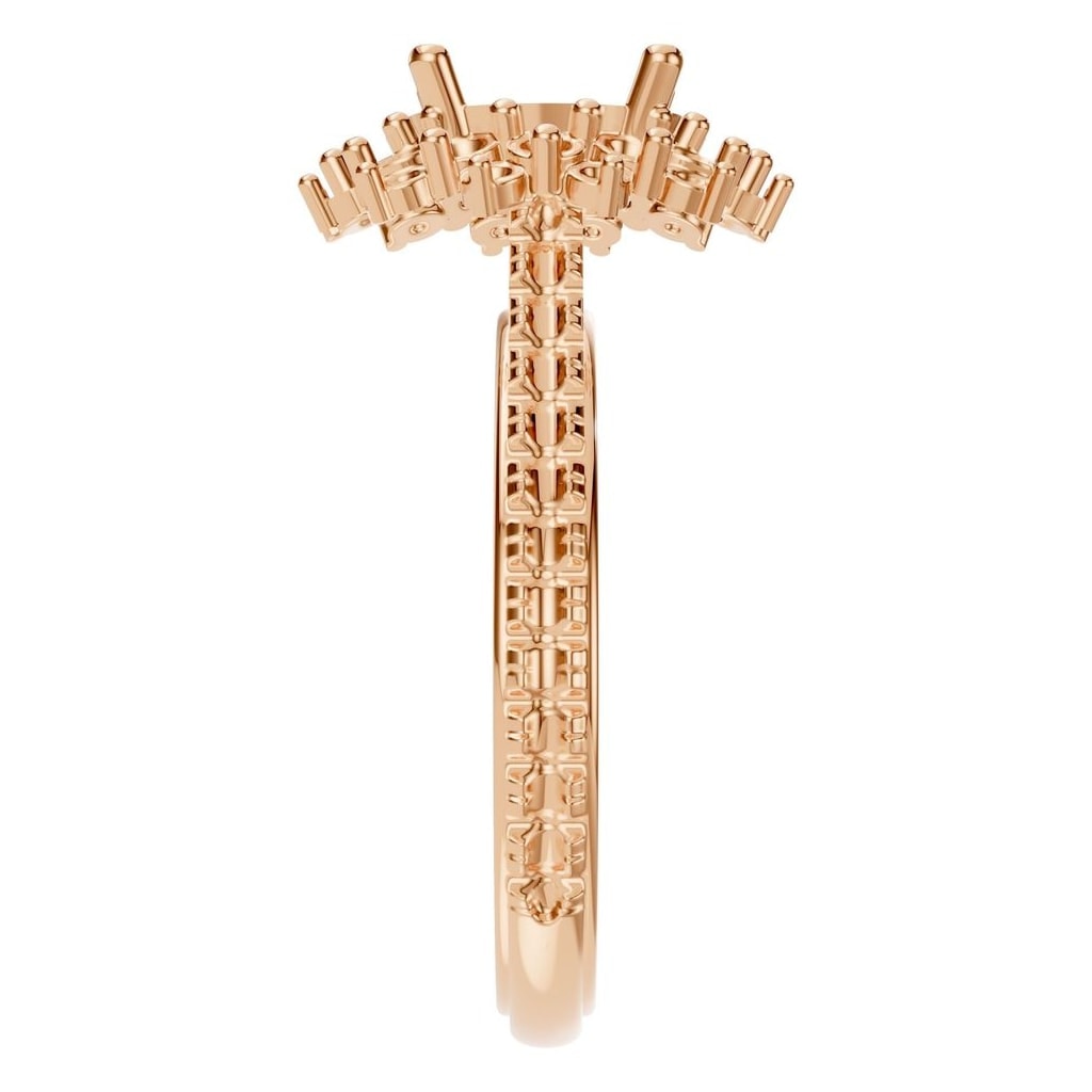 RI-7577 Rose Gold Ring UNSET - Side View