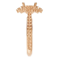 RI-7577 Rose Gold Ring UNSET - Side View
