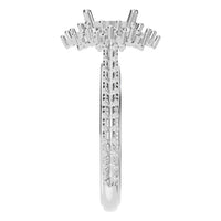 RI-7577 White Gold Ring UNSET - Side View