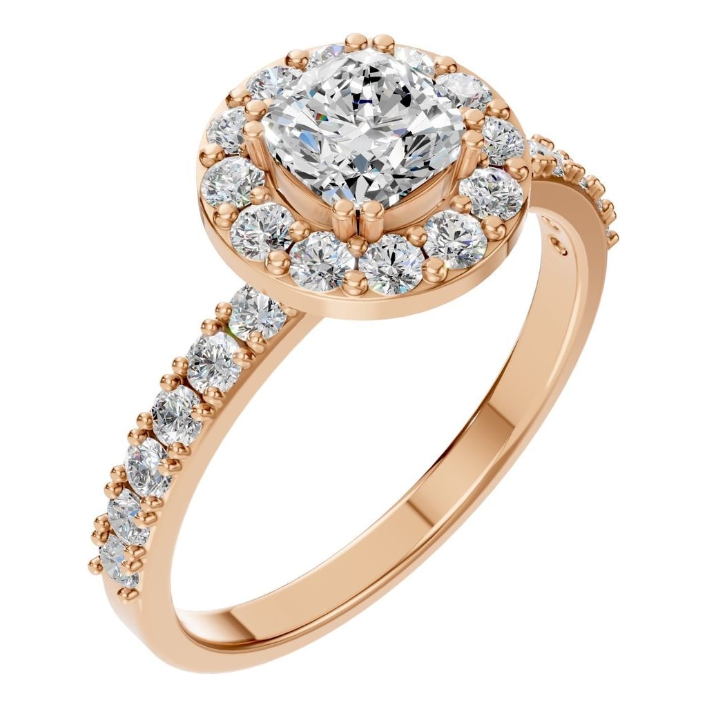 RI-7593 Rose Gold Ring SET - Main View
