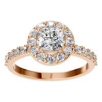 RI-7593 Rose Gold Ring SET - Front View