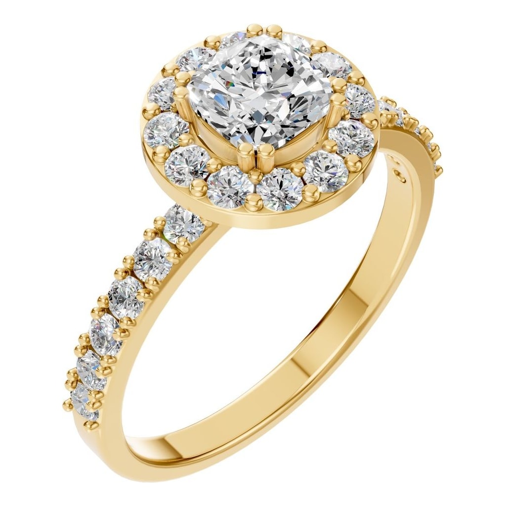 RI-7593 Yellow Gold Ring SET - Main View