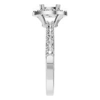 RI-7593 White Gold Ring UNSET - Side View