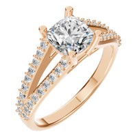 RI-7623 Rose Gold Ring SET - Main View