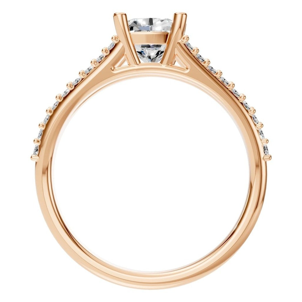 RI-7623 Rose Gold Ring SET - Top View