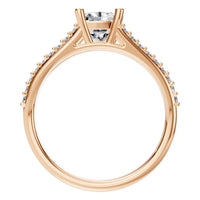 RI-7623 Rose Gold Ring SET - Top View