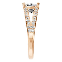 RI-7623 Rose Gold Ring SET - Side View