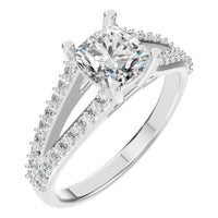 RI-7623 White Gold Ring SET - Main View