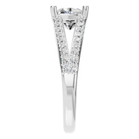 RI-7623 White Gold Ring SET - Side View