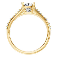 RI-7623 Yellow Gold Ring SET - Top View