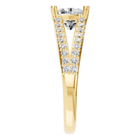 RI-7623 Yellow Gold Ring SET - Side View