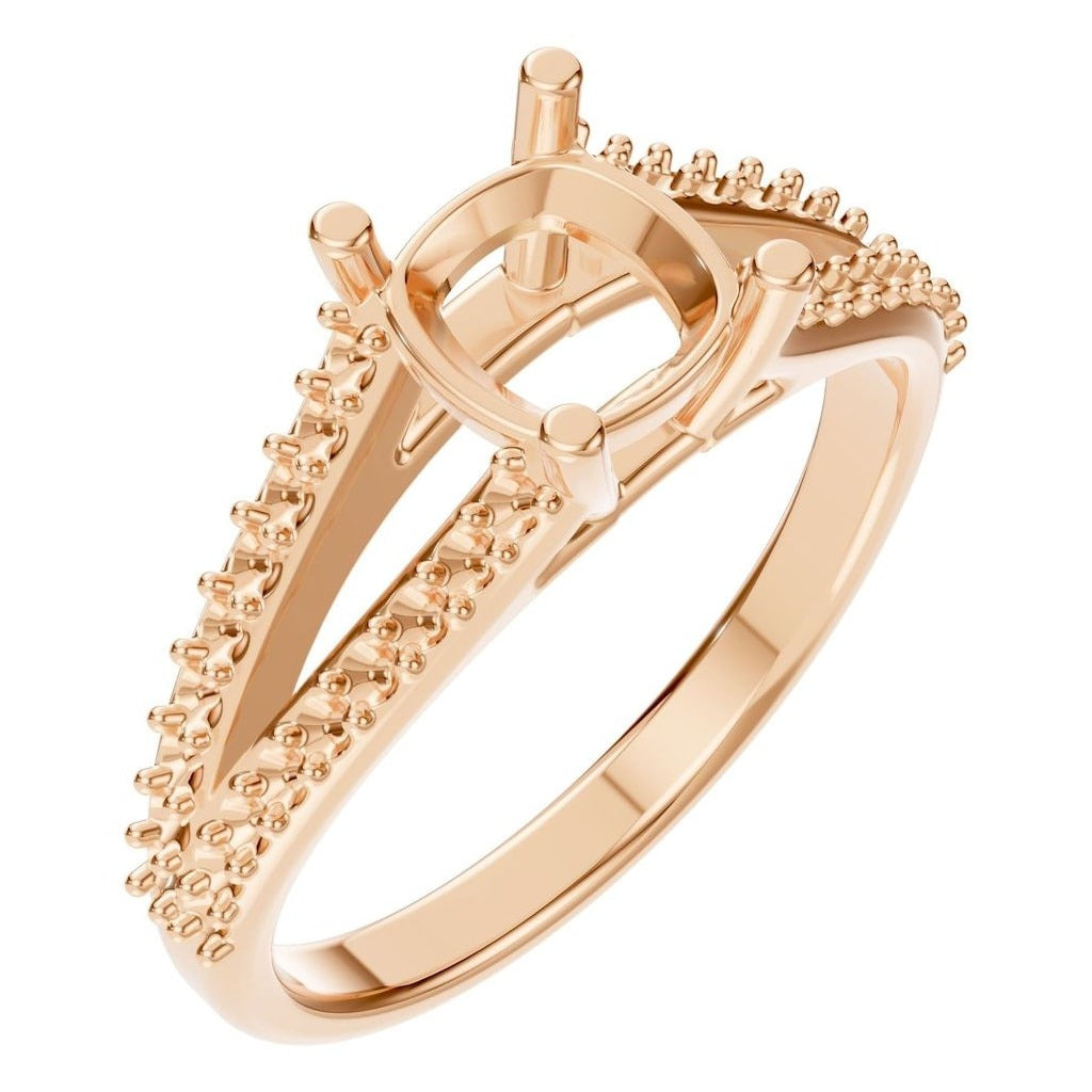 RI-7623 Rose Gold Ring UNSET - Main View