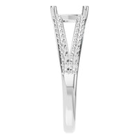 RI-7623 White Gold Ring UNSET - Side View