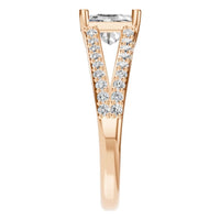 RI-7623 Rose Gold Ring SET - Side View