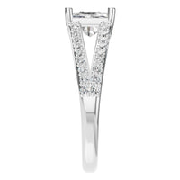RI-7623 White Gold Ring SET - Side View