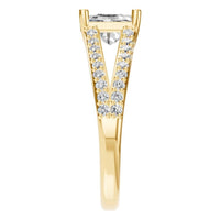 RI-7623 Yellow Gold Ring SET - Side View