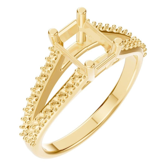 RI-7623 Yellow Gold Ring UNSET - Main View