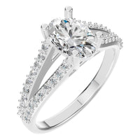 RI-7623 White Gold Ring SET - Main View