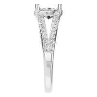 RI-7623 White Gold Ring SET - Side View