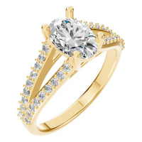 RI-7623 Yellow Gold Ring SET - Main View