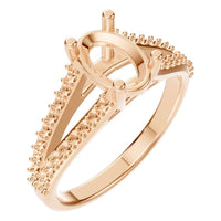 RI-7623 Rose Gold Ring UNSET - Main View