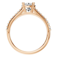 RI-7623 Rose Gold Ring SET - Top View