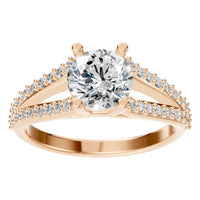 RI-7623 Rose Gold Ring SET - Front View