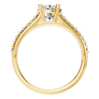 RI-7623 Yellow Gold Ring SET - Top View