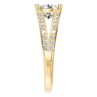 RI-7623 Yellow Gold Ring SET - Side View