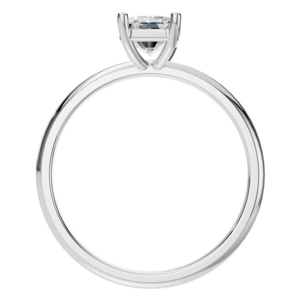RI-7657 White Gold Ring SET - Top View