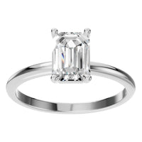 RI-7657 White Gold Ring SET - Front View