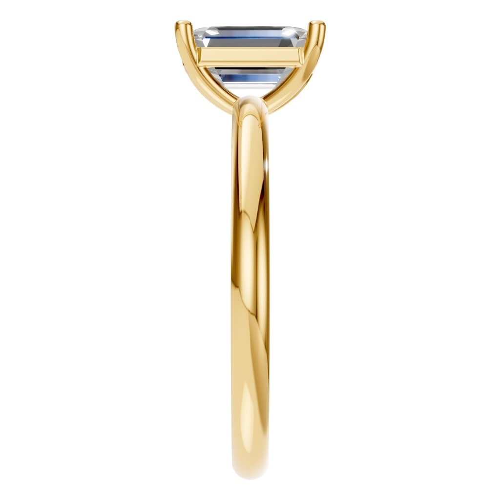 RI-7657 Yellow Gold Ring SET - Side View