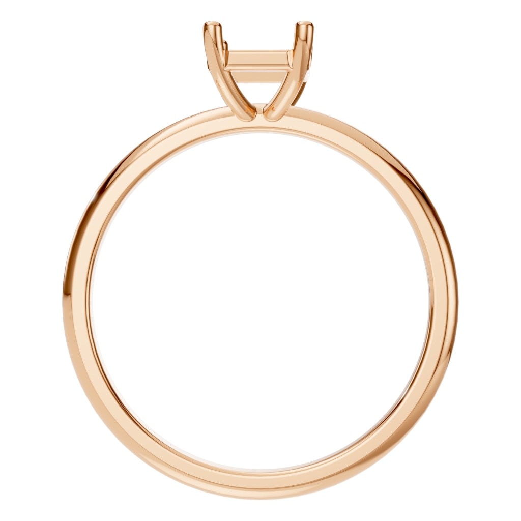 RI-7657 Rose Gold Ring UNSET - Top View