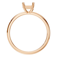 RI-7657 Rose Gold Ring UNSET - Top View