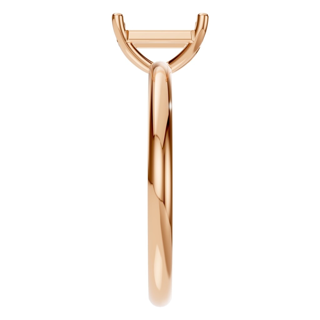 RI-7657 Rose Gold Ring UNSET - Side View