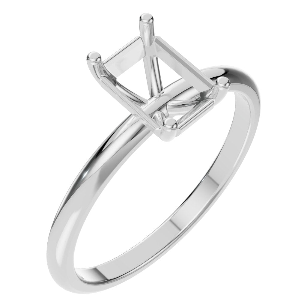 RI-7657 White Gold Ring UNSET - Main View