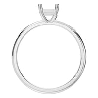 RI-7657 White Gold Ring UNSET - Top View