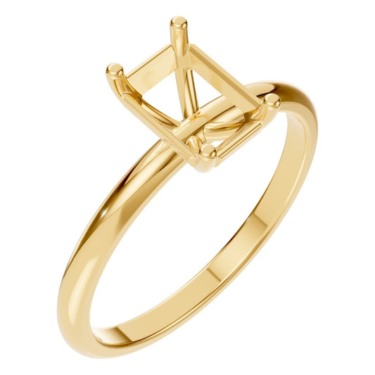 RI-7657 Yellow Gold Ring UNSET - Main View